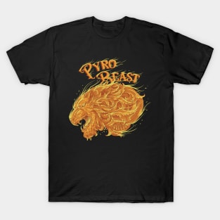 Pyro Beast Lion Illustration T-Shirt